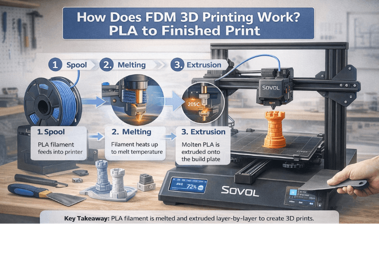 How Does FDM 3D Printing Work? PLA to Finished Print