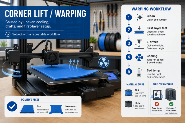 How to Stop Corners from Lifting on 3D Prints