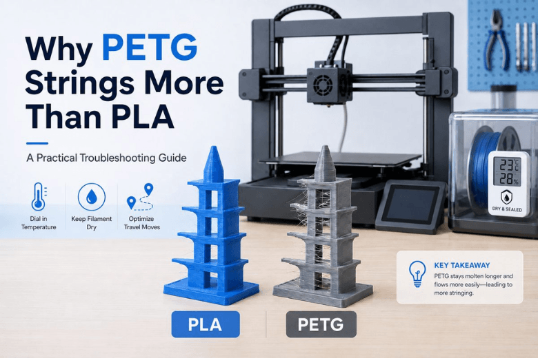 Why PETG Stringing Happens More Often Than PLA