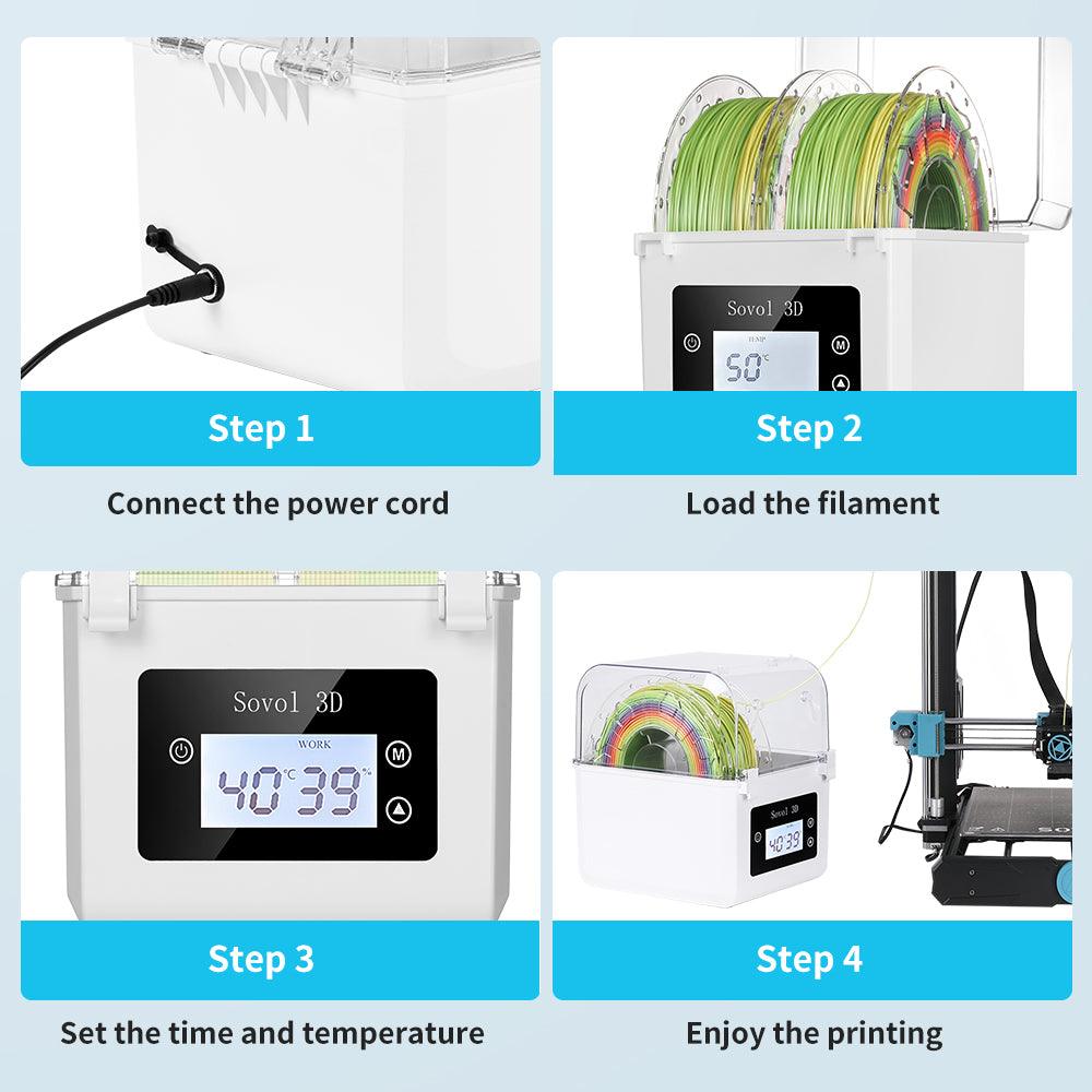 Filament Active Heating Dryer Box