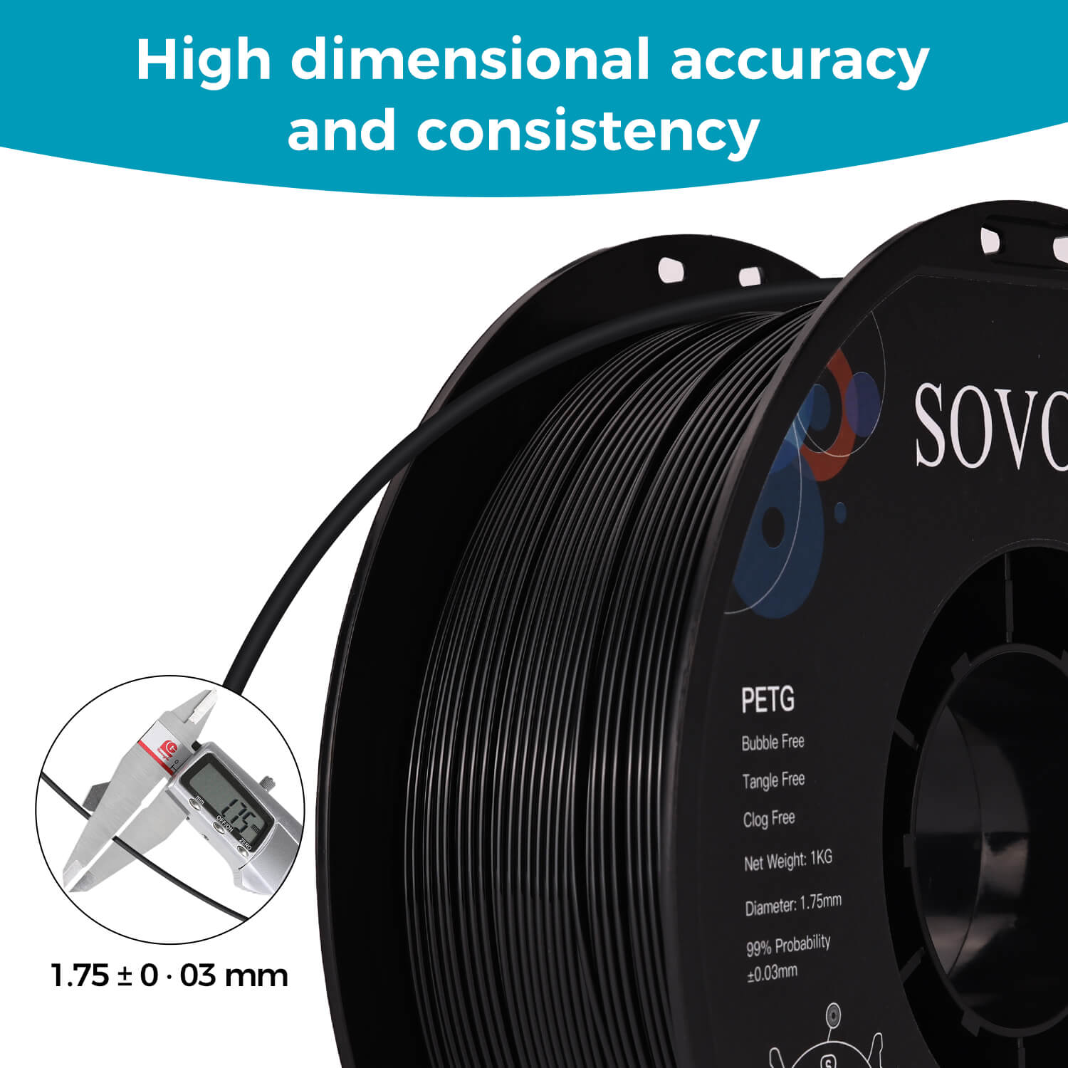 Sovol PETG 3D Filaments 2KG