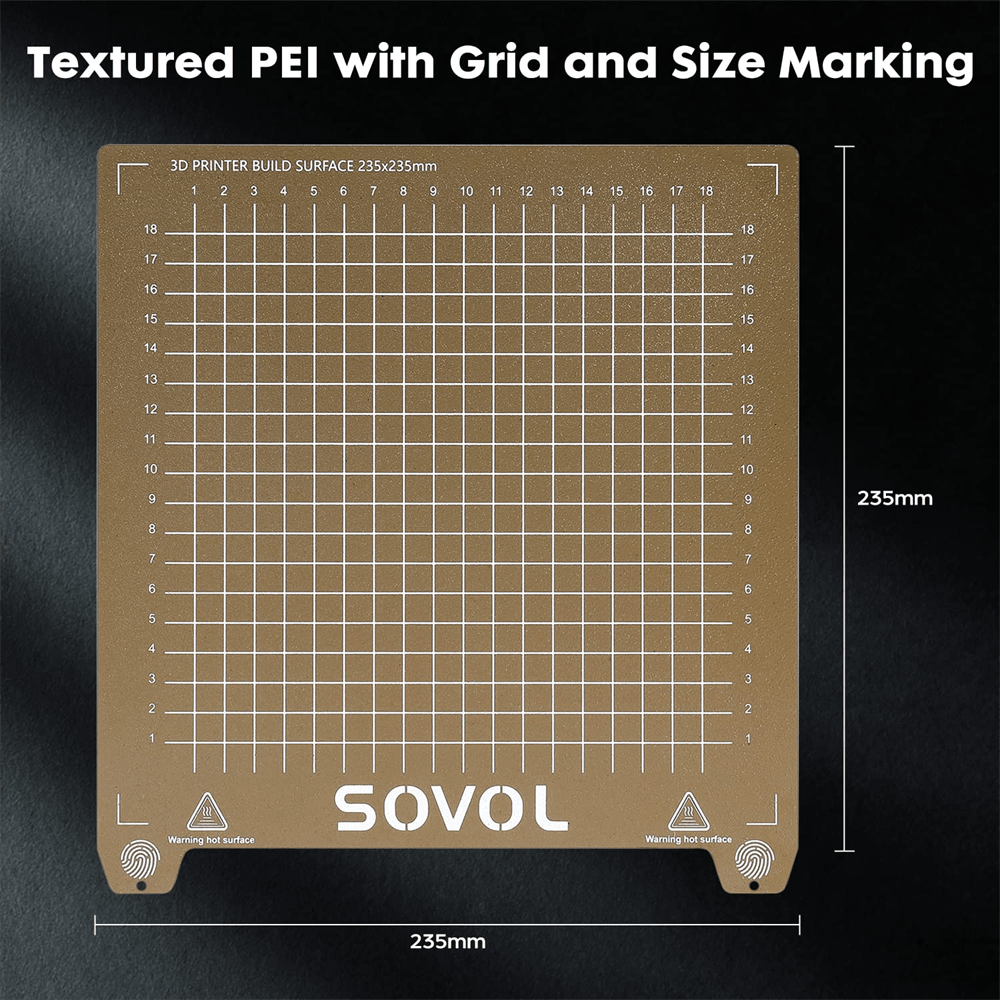 Sovol 3D Printer PEI Steel Build Plate