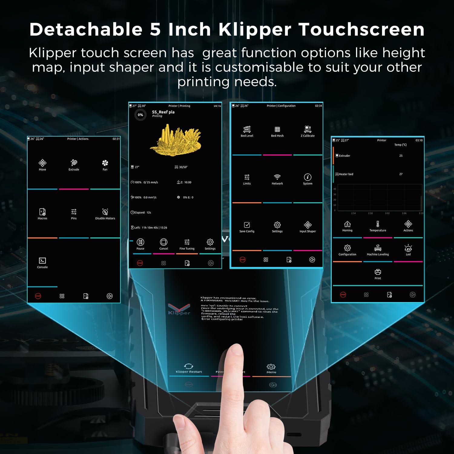 Sovol SV07 Plus Large 5 inch Klipper 3D Printer