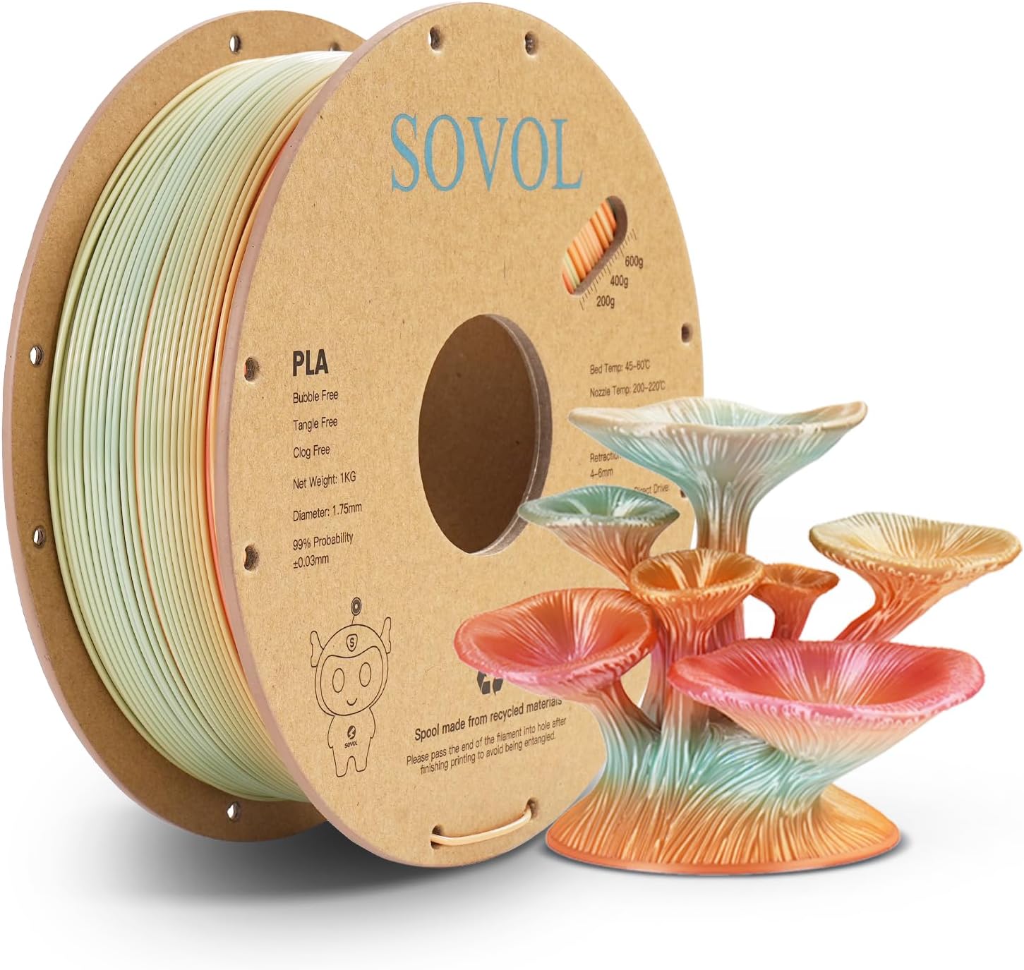 Sovol Silk PLA 3D Filament 1KG
