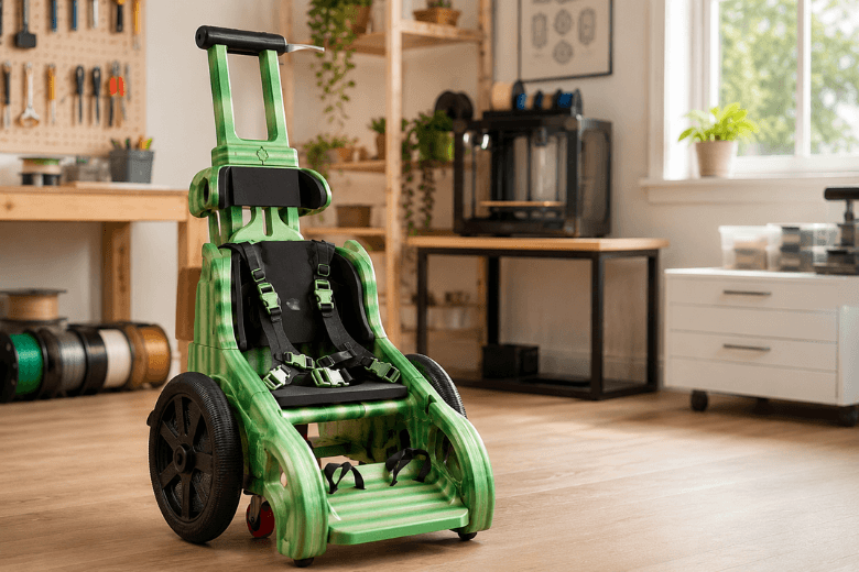 When Filament Becomes Freedom: A Maker’s 3D Printed Mobility Trainer Built with Sovol Gradient Green PETG