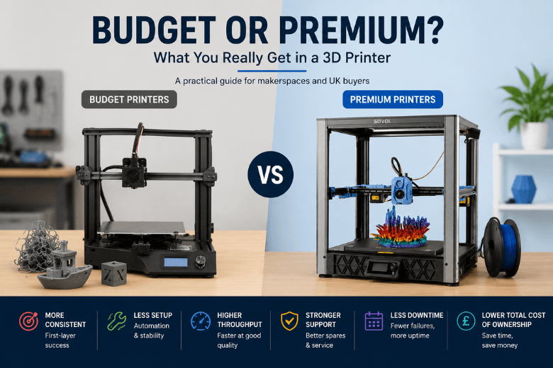 Budget 3D Printers vs Premium 3D Printers: What’s the Difference?