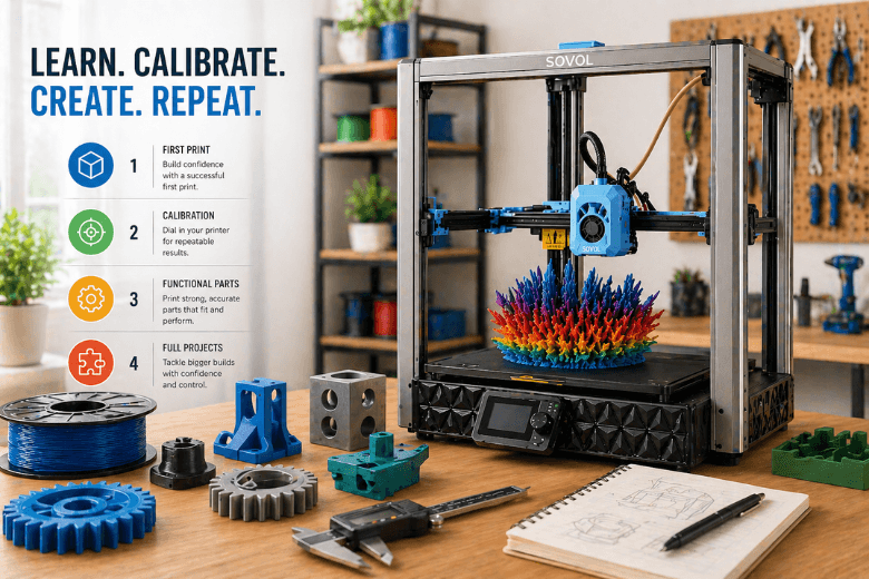 From First Print to Full Projects: A 3D Printing Learning Path for UK Makerspaces