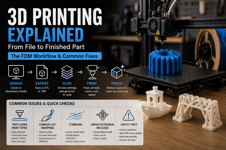 How 3D Printing Works: From Design to Finished Product