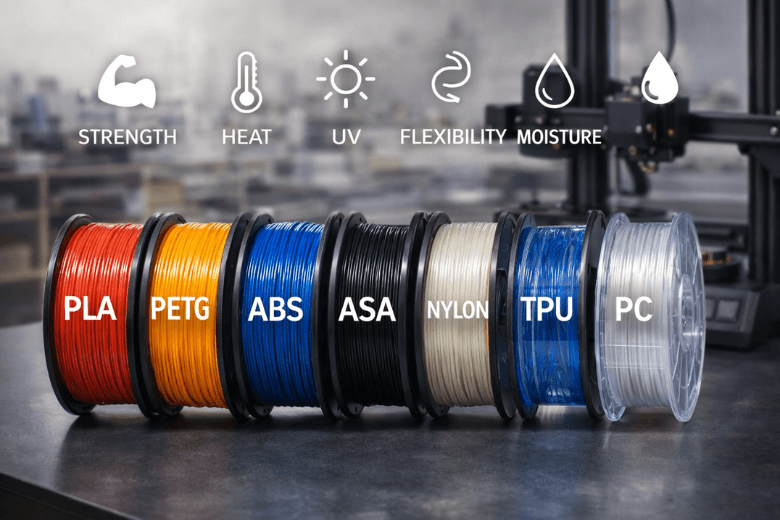 How to Choose 3D Printing Filament for Your Project (UK Guide)