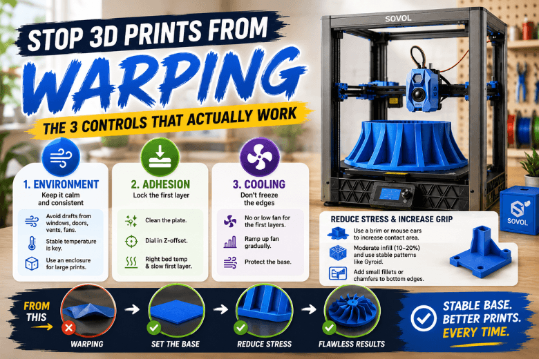 How to Stop 3D Prints from Warping on Large Models