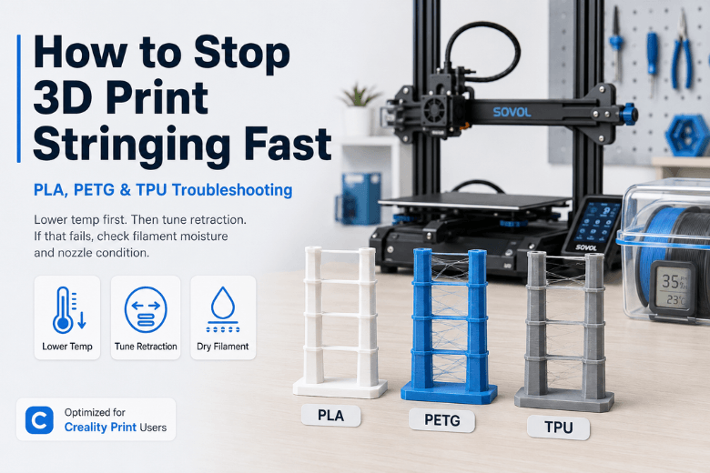 How to Stop Stringing in PLA, PETG and TPU Prints