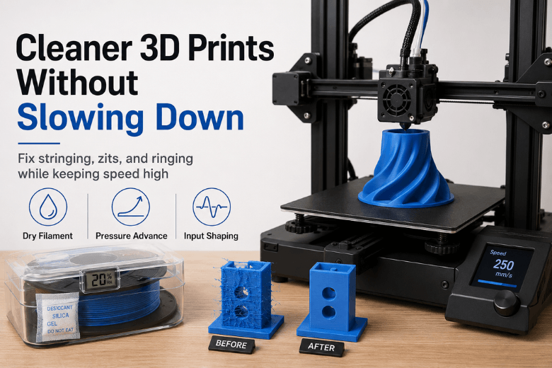 How to get cleaner 3D prints without slowing everything down