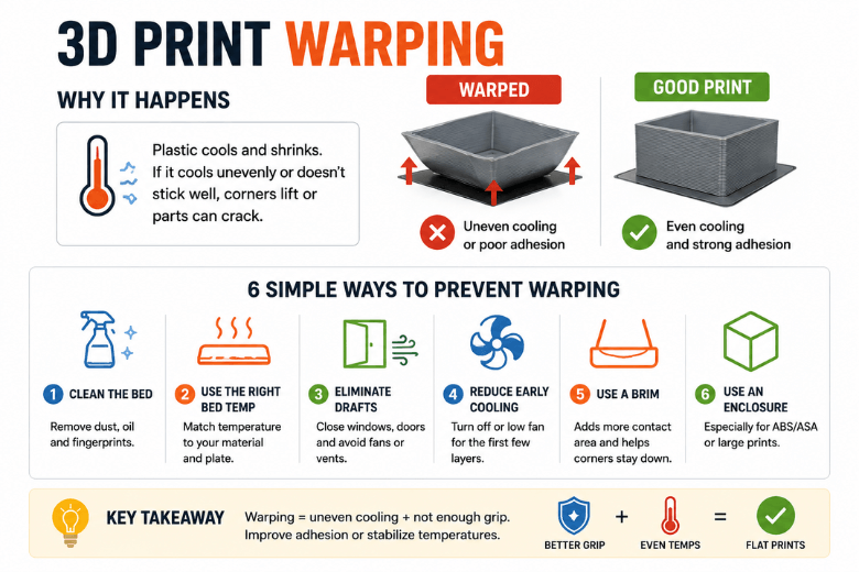 Why Do 3D Prints Warp and How Can You Stop It?