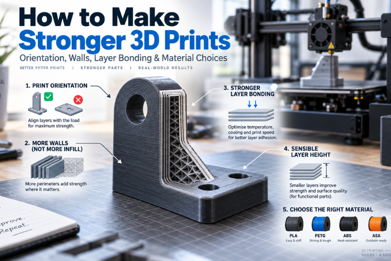 How to Make 3D Printed Parts Stronger