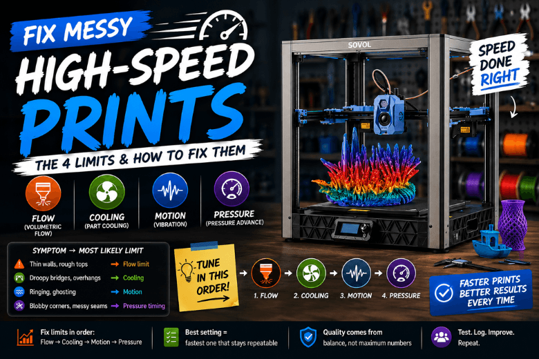 Why Sovol 3D printers make messy prints at high speed (and how to fix it)