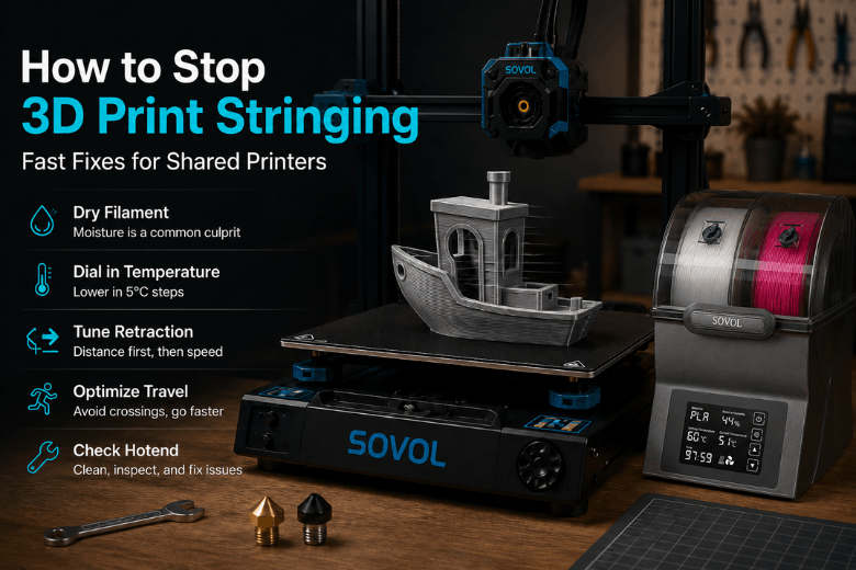 How to stop stringing in PLA, PETG and TPU prints