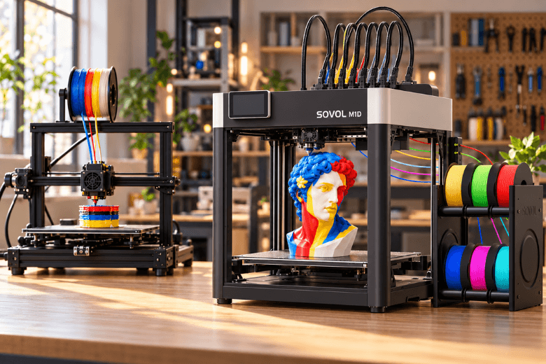 7 Colors, 7 Materials, Less Waste: How the Sovol M1D Changes Multi-Material Printing