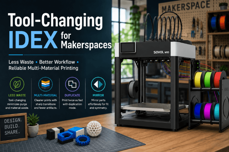 Tool-changing 3D printers for makerspaces: an IDEX buyer’s guide