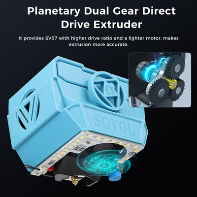 Dual Gear All Metal Direct Drive Extruder for SV07/Plus 3D Printer