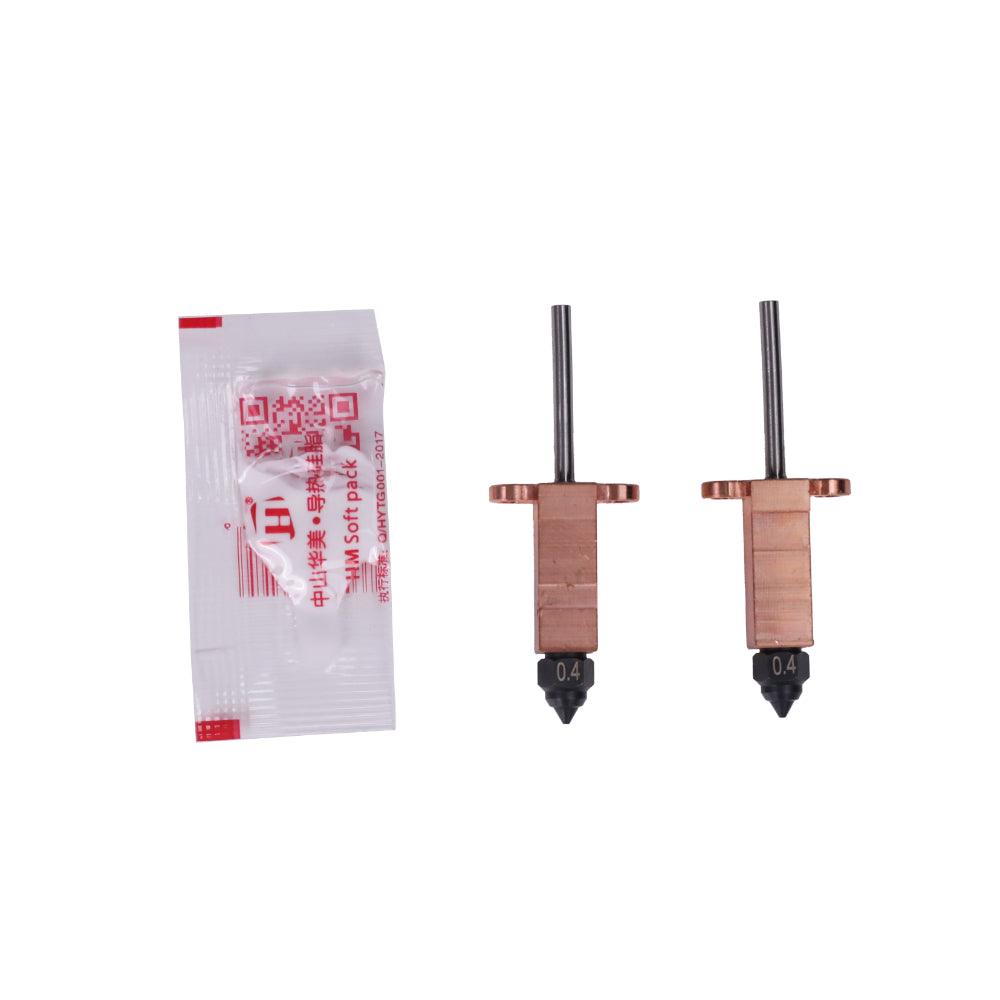 2Pcs 0.4mm Hardened Steel Nozzle Kit For SV08/T300 - SOVOL3D