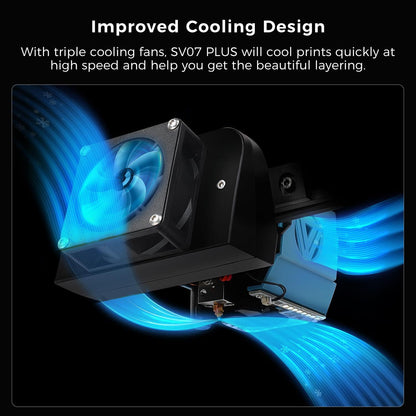 Silent Operation with Sovol SV07 Plus Optimized Cooling System