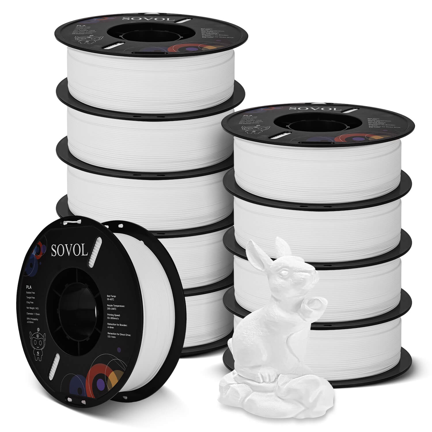 Sovol PLA 3D Printing Filaments 10KG