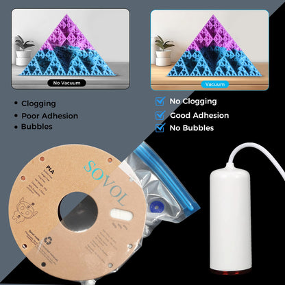 Sovol Filament Storage Bags Kit with Automatic Vacuum Pump