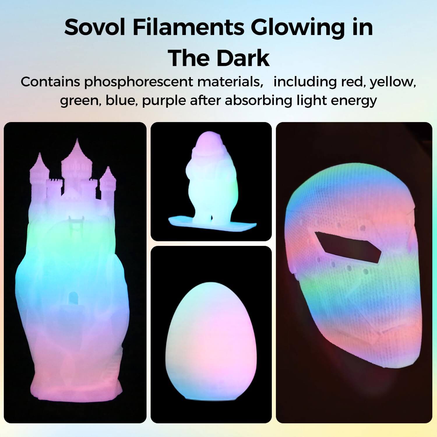 Sovol Glow in dark PLA Filament 10 KG