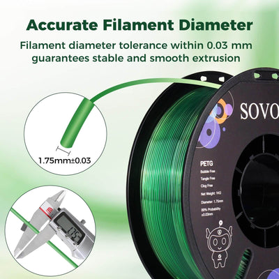 Sovol PETG 3D Filaments Gradient Green