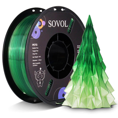 Sovol PETG 3D Filaments Gradient Green