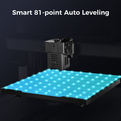 T300 3D Printer Smart Auto Leveling Build Bed automatically calibrates the bed level through 81 points