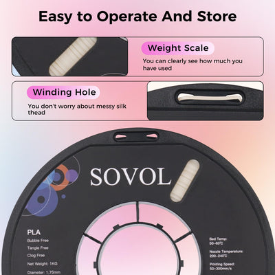 Sovol UV Reactive Color-Changing PLA Filament