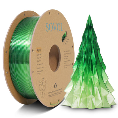 Sovol PETG 3D Filaments Gradient Green