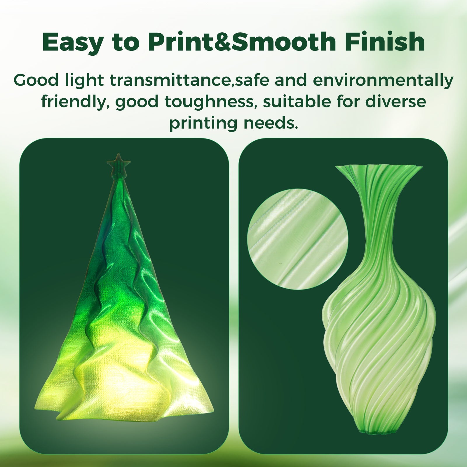 Sovol PETG 3D Filaments Gradient Green