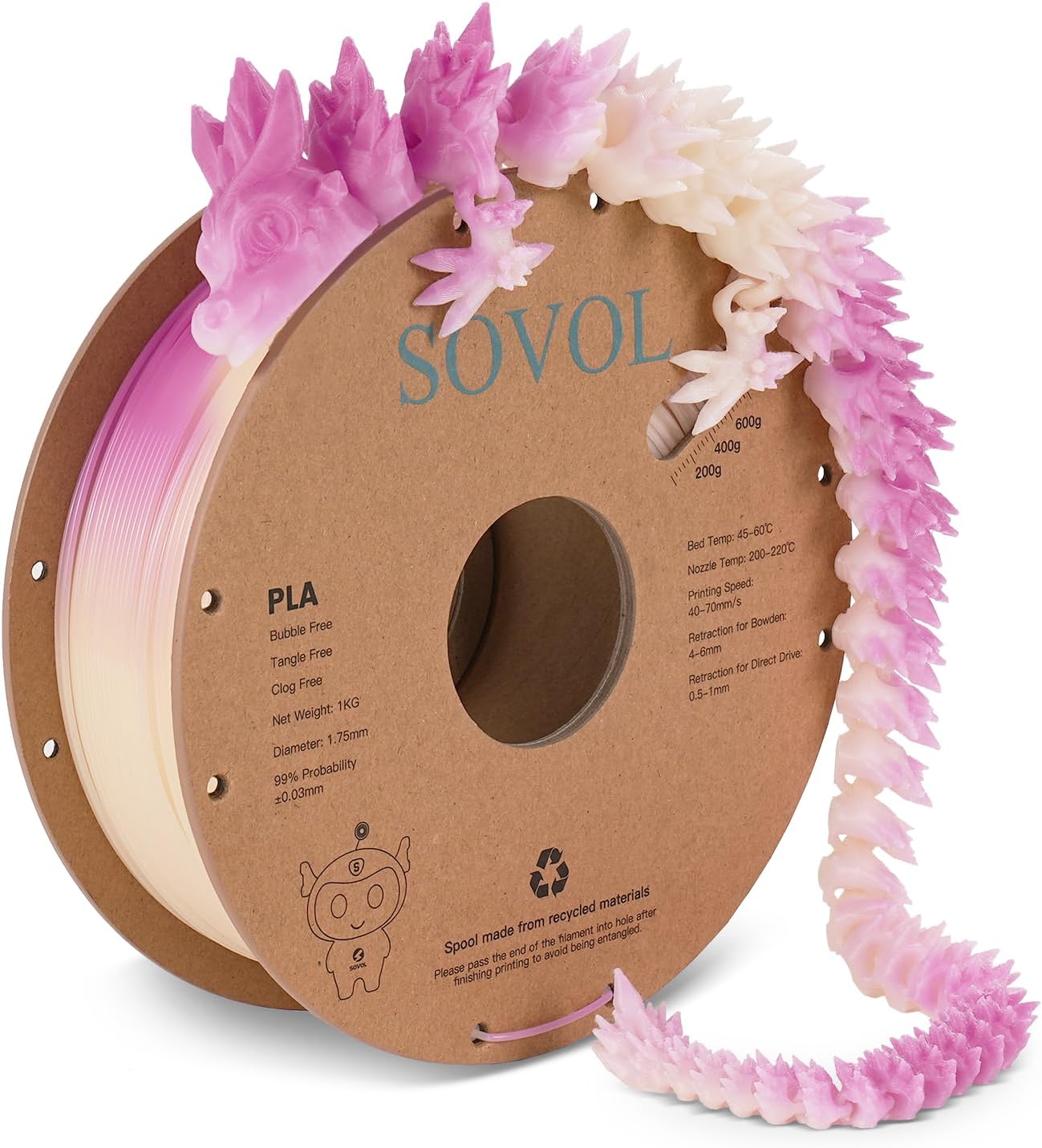 Sovol Glow in dark PLA Filament 1 KG